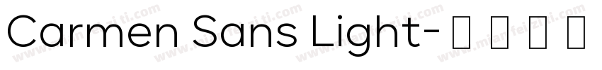 Carmen Sans Light字体转换